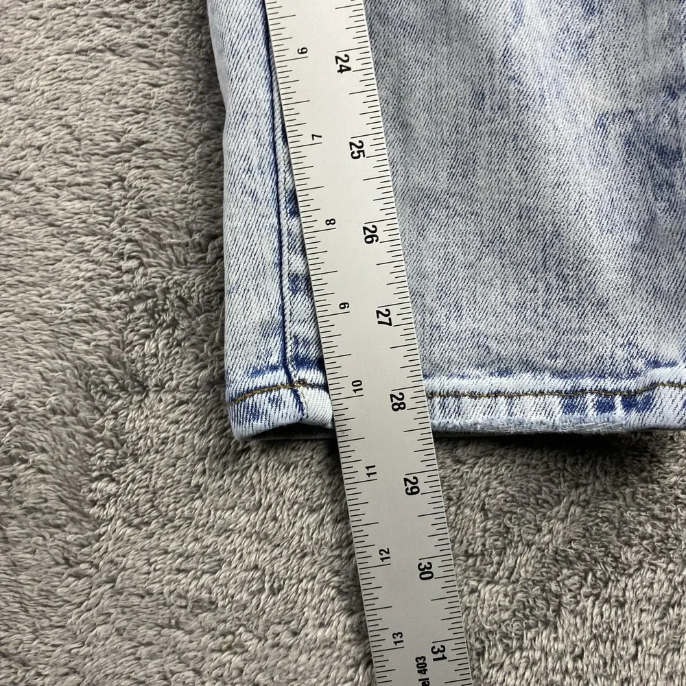 American Eagle Flex Skinny Jeans Mens 30x30 Blue Light Wash Distressed - Picture 5 of 16